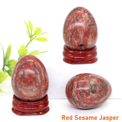 30x40mmNatural Crystal Stone Yoni Egg Polished Amethyst Quartz Healing Mineral Ball Kegel Exercise Massage Craft Home Decor Gift