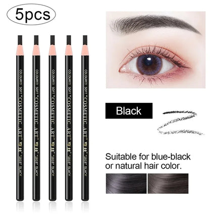 5pcs Hengsi Professional Microblading Pencil Permanent Eyebrow Pencil Tattoo Waterproof Art Tint Makeup Eye Brow Pen