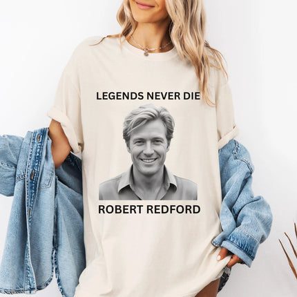 Robert Redford Tribute T-shirt, Sundance Film Festival Founder Commemorative T-shirt, Environmentalist Commemorative T-shirt