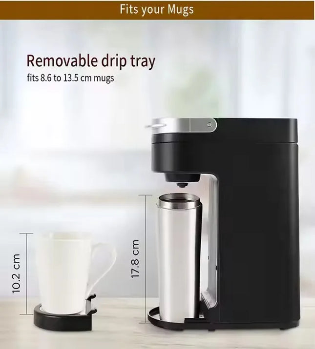Coffee machine Cafe K-CUP Drip Coffee Maker Capsule Electric Travel Capsule Coffee Machine Ground Coffee Italian
