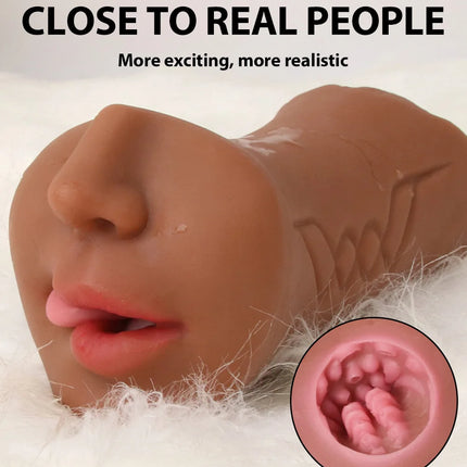 Male Masturbator 3 In 1 Realistic Vagina Sexy Toys For Men Pocket Pusssy Pussy Blowjob Masturbation No Vibrator Adults Sex Goods