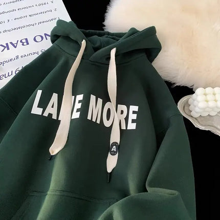 !!!viral!!! Heavyweight Fleece Hoodie Autumn Winter American Trendy Brand Men's Long Sleeve / Chandail à Capuchon Polaire Lourd Automne Hiver