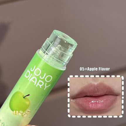 Coconut Hydrating Lip Balm Transparent Colorless Grape Apple Fruity Lip Care Moisturizing Anti-Dry Peach Jelly Lip Balm Makeup
