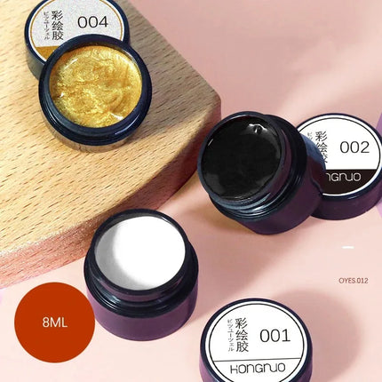 Reflective Glitter Gel Polish Mirror Chrome Effect Gold Silver Black UV Cured Long Lasting Shiny Salon Home DIY Nail Art