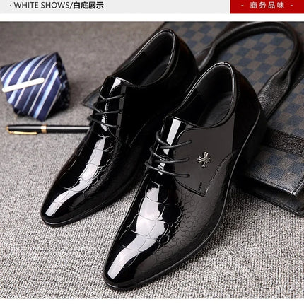 Men's Leather Shoes Black Soft Leather Soft Sole Spring And Autumn Best Man Men's Business Formal Wear Plus Size 38-48