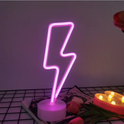 Lightning LED neon light, USB or battery powered boy/girl gift cool game light, bedroom wedding party decoration creative light