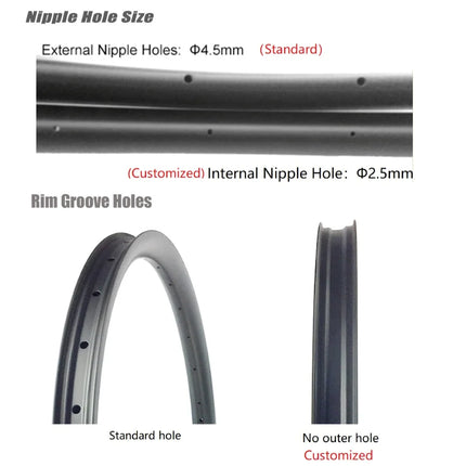410g T800 Super light 29er Carbon Rims 40mm width 30mm high MTB rims Hookless Tubeless XC carbon mtb rims fast ship