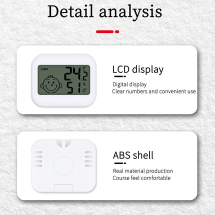 Electronic Clock Temperature Humidity Meter Weather Station for Home With Alarm LED Thermometer Thermo-Hygrometer Multifunction