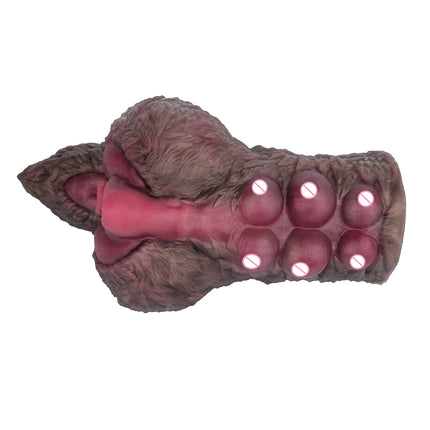 LUUK Daul Channel Lifelike Dog Butt Male Masturbator Silicone Pocket Pussy Onahole Stroker Penis Exercise Adult Sex toy for Men