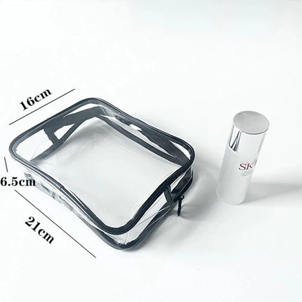 20Custom Waterproof Storage Bag Portable Cosmetic Pvc Bag  Handbag Toiletry Bag Minimalist Transparent Makeup Bag Travel Washbag