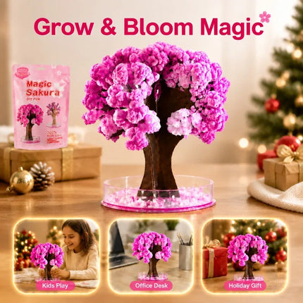 Large Purple Magic Crystal Tree Water Grow DIY Toy Magical Crystallization Growing Ornament Creative Science Craft Kids Holiday