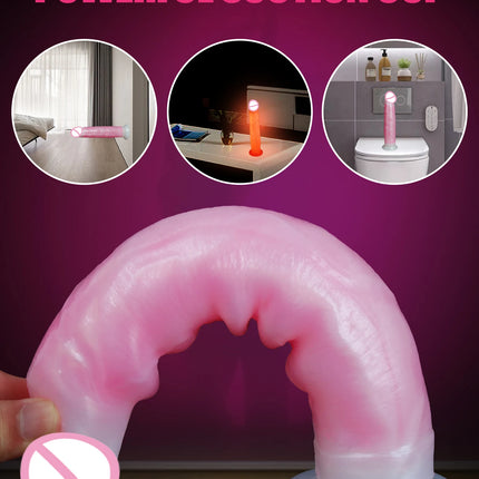 Realistic Penis Sliding Foreskin Dildo Sexy Adult Toys Female Vagina Clitoral Stimulator Dick Women G-spot Masturbator Massager