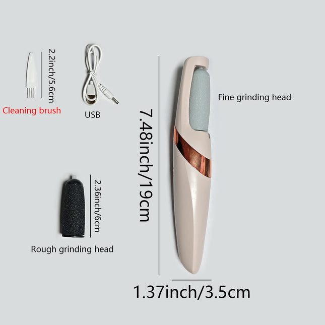 1 Set of Electric Foot Callus Remover, Rechargeable Dead Skin Remover, Callus Foot Skin Grinding Stone, Pedicure Machine