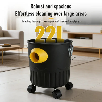22L High-Power Vacuum Cleaner for Car Home Commercial Use Wet And Dry Large Suction Dust Collector Machine Shop Vacuum Bucket