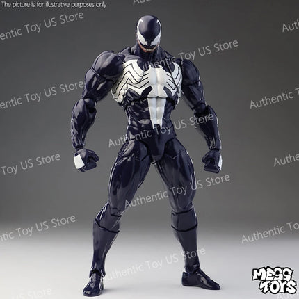 NEW Mess Toys Venom Lethal Neighbor Spider Man Symbiotic Black Suit Messtoys Spiderman Anime Action Figure Model Doll Gifts Toys