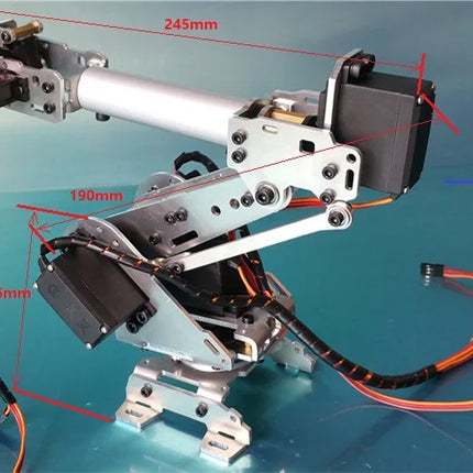 Multi-Dof Robot Arm Abb Industrial Manipulator Claw Gripper with MG996R for Arduino Robot DIY Kit to 6-axis Robotic Arm Project