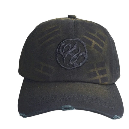 Kpop Embroidered Vintage Washed Baseball Cap Mens Womens Retro Distressed Cotton Dad Hat Streetwear Adjustable Snapback