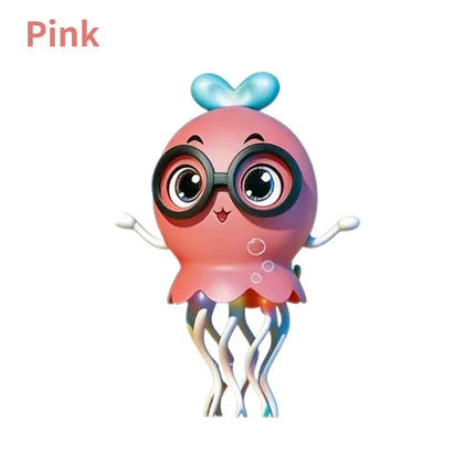 Best Selling Electric Quirky Dancing Bow Tie Shaped Jellyfish Automatic Sensing Obstacle Avoidance Light Up Toy Birthday Gift