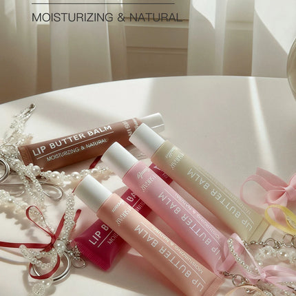Hose Pearl Chain Lip Butter Balm Glaze Waterproof Lasting Gloss Moisturizing Water Light Mirror Lipstick Shine