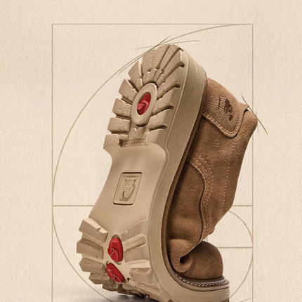 Golden Camel Men's Shoes 2026 New Business Casual Soft-Soled Leather Shoes High-Quality Non-slip Velvet Warm Work Shoe