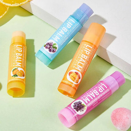 24 Pcs Fruit Flavor Lip Balm Set, Moisturizing Lip Care For Dry Chapped Lips, Nourishing Lipstick For Daily Use