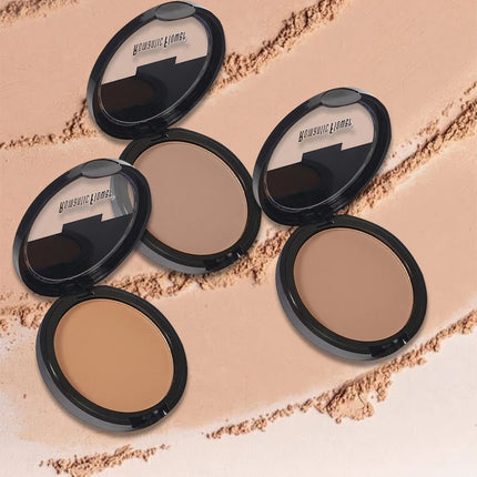Three-color dark skin pressed powder concealer set, matte effect, oil control, waterproof, sweat-proof, create facial shadows