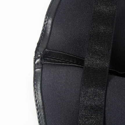 Black PU Leather Sex Eye Mask Cover Nose Large Area Sex Mask BDSM Accessoire Bdsm Bondage Restraints Sex Toys for Women Couples