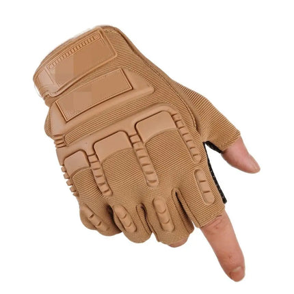 1 Pair High Quality Motorcycle Gloves Anti-Slip Half Finger Mittens Wear-Resistant Fingerless Men'S Gloves