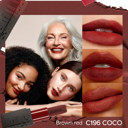 3-Piece Embossed Matte Lipstick Set, Long-Lasting and Hydrating, Easy Application for a Natural Look, Smooth Velvet Matte Finish