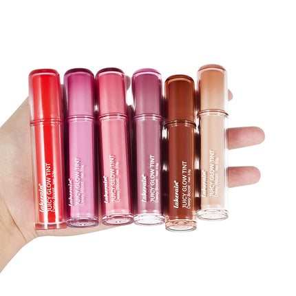 Lakerain Juicy Glow Tint Long-Lasting Mirror Shine Smooth Radiant Lip Tint Deep Moisturizing  Brightening Juicy Glow Lipstick