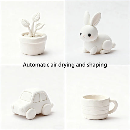 Ultra-Light Pure White Air-Dried Clay Modeling Dough for Kids Toy Space Theme Malleable Non-Toxic Clay That，child's gift