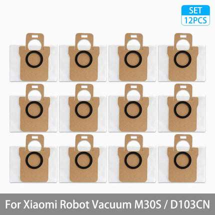 For Xiaomi Mijia M30S D103CN Robot Vacuum Cleaner Accessories Main Side Brush Hepa Filter Mop Cloth Dust Bag Replacement Spare