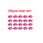20pcs rose red