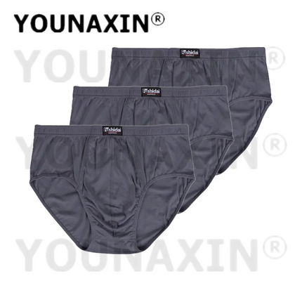 3 Pcs Big Size Briefs Large Underwear Men Underpants Cotton Breathable Panties Undies Knickers XL 2XL 3XL 4XL 5XL 6XL 7XL 8XL