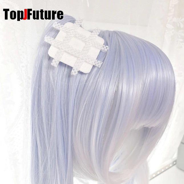 Y2K Girl Harajuku Gothic Lolita Sick Subculture Medical Series White bandage mesh medical band aid  Hair Clip hairgrips Hairpin