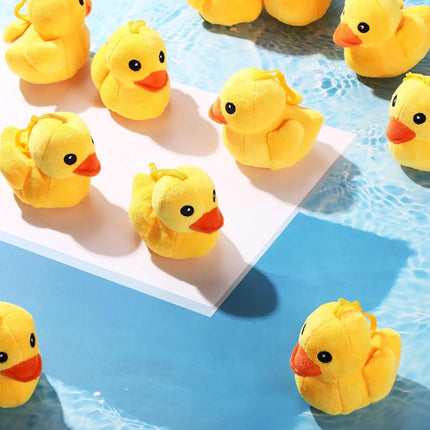 12/24PCS Stuffed Duck Plush Yellow Stuffed Animal 4 Inches Plush Soft Toy Small Duck for Boys and Girls Room Sofa Birthday