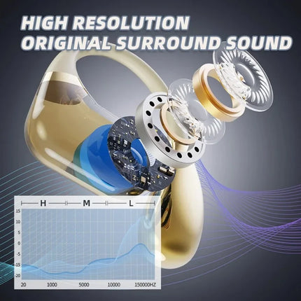 Q11 Original Silicone in Ear Hanging Hook Sports Mobile Phones Microphone HD Call ENC Noise Reduction Wireless Bluetooth
