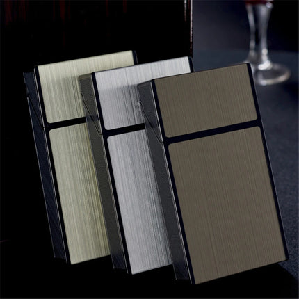 Long Cigarette Case Ultra Thin Flip Cover 20pcs Cigarettes For 100mm Storage Container Box Tobacco Case Smoking Tool Men's Gifts