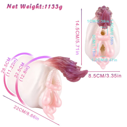 LUUK Artificial Daul Channel Silicone Male Masturbator Pocket Pussy Stroker Adult Sex Toys for Men18+ Penis Onahole Game
