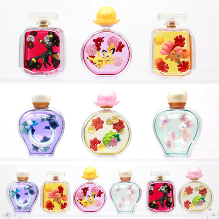 Pokemon Miniature Perfume Bottle Petite Fleur Scene Blind Box Pikachu Pichu Rokon Mew Hakuryu Shaymin Action Figures Ornaments