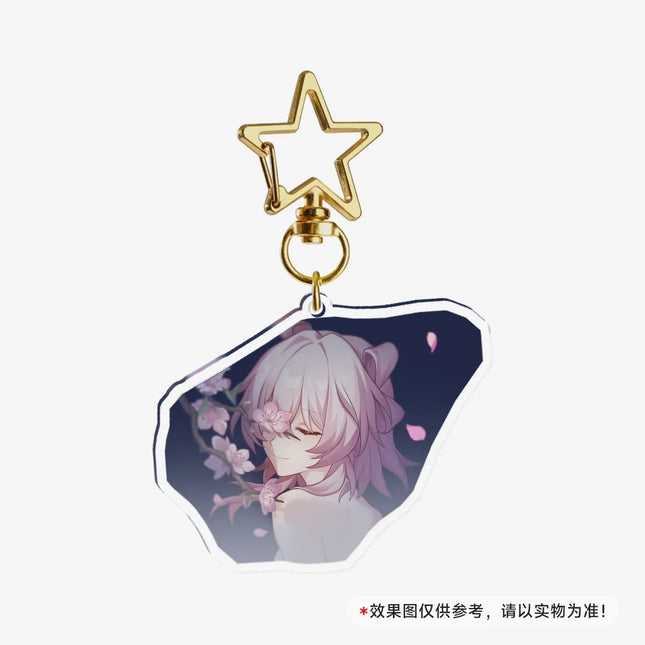 Game Honkai Star Acrylic Keychains Stand Cyrene DanHeng Evernight Cerydra Castorice Phainon Figure Pendant Car Key Chain Gifts