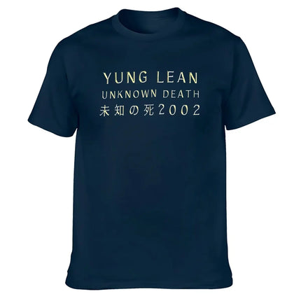 Yung Lean Unknown Death 2002 Album Tour Merch Tee Music Hip Hop Trendy T-Shirt Men Women Summer T Shirt Clothing Streetwear Tops
