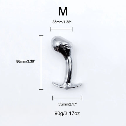 1pcs, Metal dildo anal plug, gem base butt plug, outdoor wear anchor close-fitting design, male and female masturbators, adult s