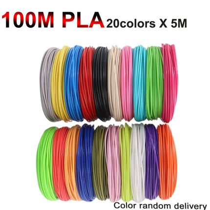 PLA Filament for 3D Pen Printing 10/20/30 Colors Diameter 1.75mm 200M Odorless Safe Plastic Refill for 3D children Printing Pen