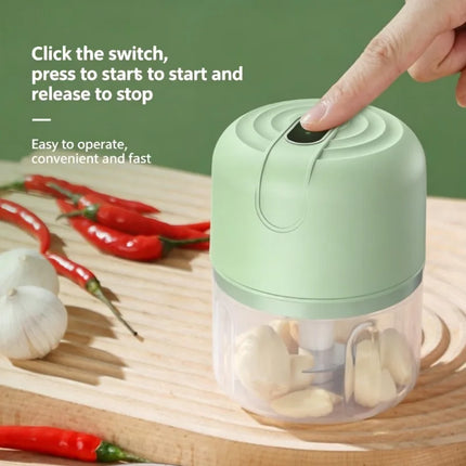 New Rechargeable Electric Garlic Masher, Mini Portable Food Chopper for Home & Baby Food
