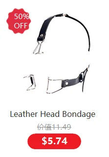 Exotic Accessories of Leather Bondage Fetish Eye Mask Sex Toys for Women Couples Bdsm Cosplay Blindfold Erotic Flirting Costumes