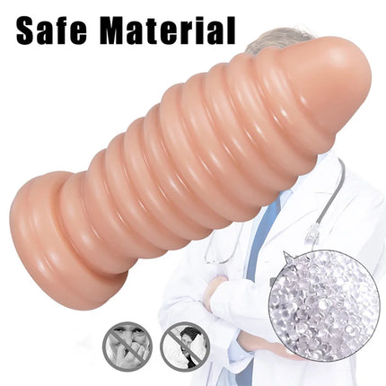 3XLR Sex Machine Attachments Huge soft Butt Plug Large Anal Trainer Realistic Dildo adult Masturbation Toys Vac-U-Lock Connector