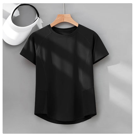 DRUR Sports Tops Women Quick Dry Workout Tshirt Running Yoga Gym Activewear Summer Short Sleeve Breathable Fitness Wear New