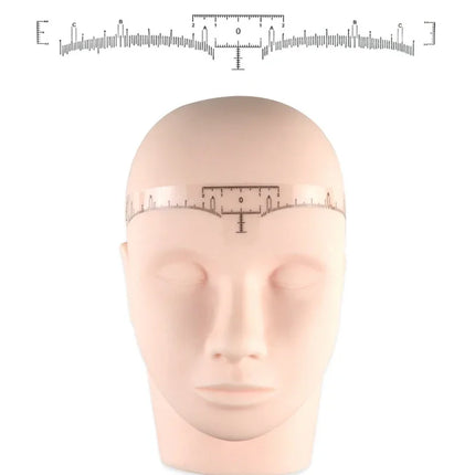 50 pcs Disposable Eyebrow Ruler Sticker For Eyebrow Microblading Tattoo Ruler Tattoo Shaper Stencil Measure Tool Foldable