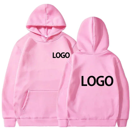 Men's and Women's Hooded Pullover, Customized Team Loose Casual Clothing, Fashionable and Personalized 80% Polyester, 20% Cotton